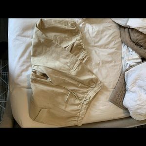 Khaki Utility joggers- size large